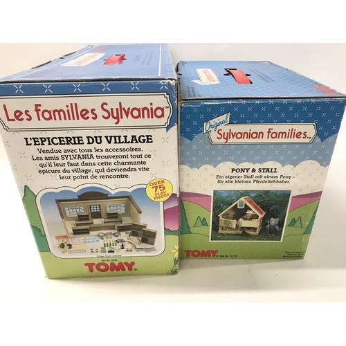 177 - Two Sylvanian families play set. No reserve.