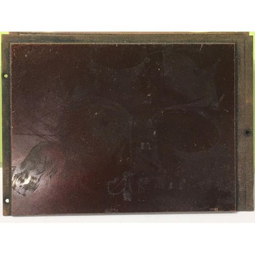 18 - A collection of 4 unique copper printing plates made for the Matchbox company. Each plate is approxi... 