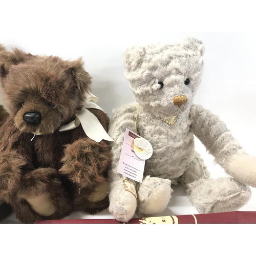 203 - 3 Charlie Bears. Ross. Wallace and Waldo. All With Tags and Bags. (3).