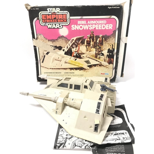 222 - A Boxed Vintage Star Wars Snowspeeder. Box Is Worn. Parts Missing. No Reserve.