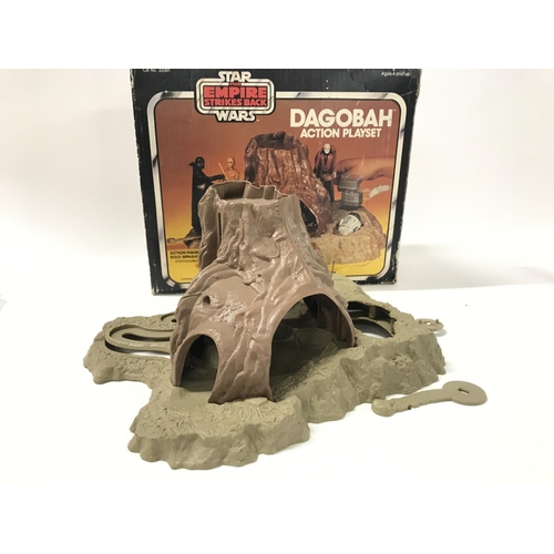 225 - A Boxed Vintage Star Wars Dagobah Action Playset. Parts Missing. No Reserve.