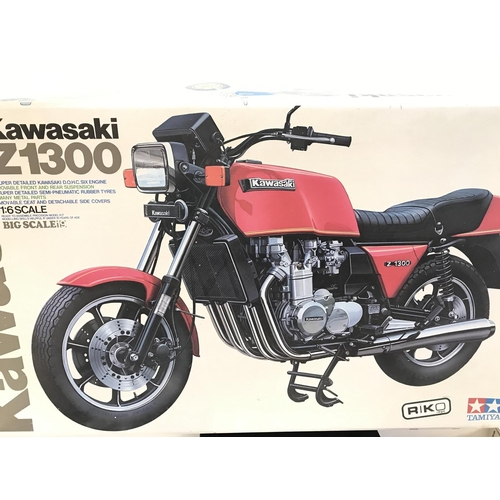 246 - A Boxed Tamiya Kawasaki Z1300 Motorbike 1/6 Scale Model Kit.