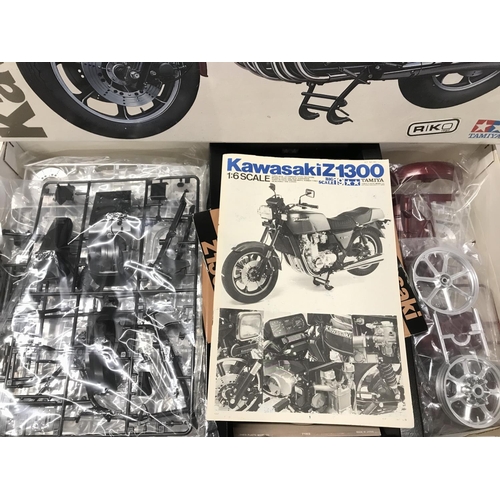 246 - A Boxed Tamiya Kawasaki Z1300 Motorbike 1/6 Scale Model Kit.