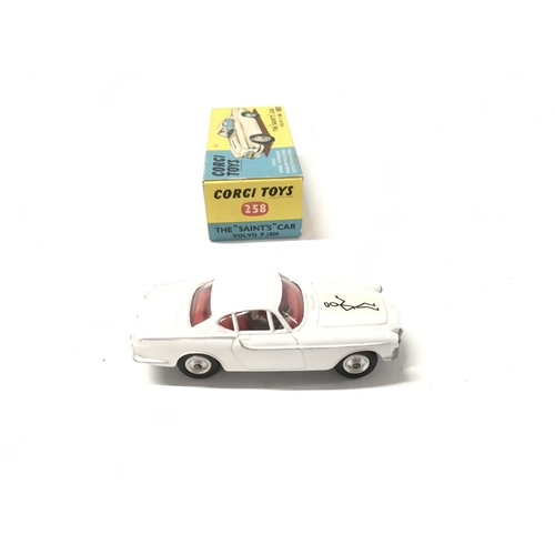 26 - A boxed Corgi diecast car No.258. The Saints Volvo P.1800