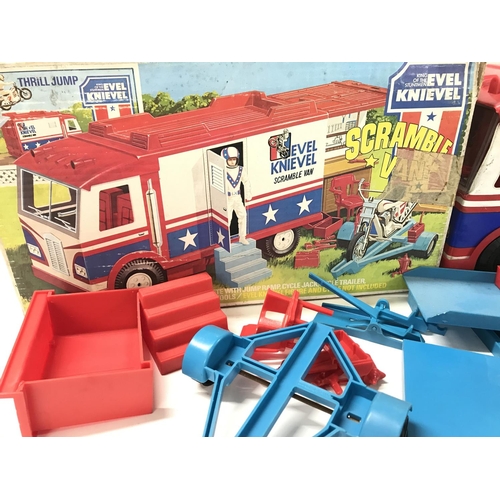 273 - A Boxed Ideal Toys Evel Knivel Scramble Van.