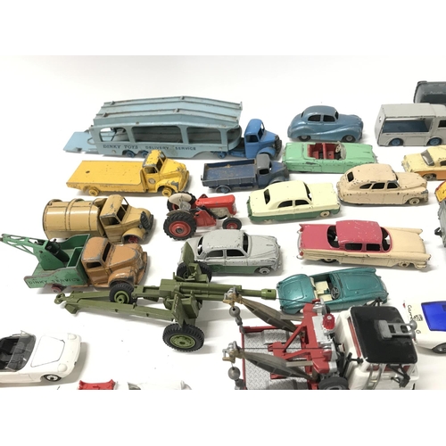 280 - A Box Contaning Playworn Diecast Including Corgi. Dinky etc.