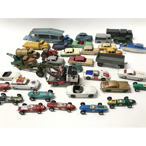 280 - A Box Contaning Playworn Diecast Including Corgi. Dinky etc.