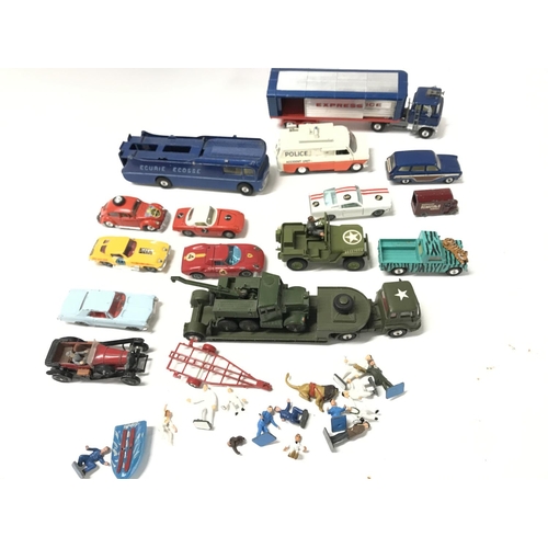 280 - A Box Contaning Playworn Diecast Including Corgi. Dinky etc.