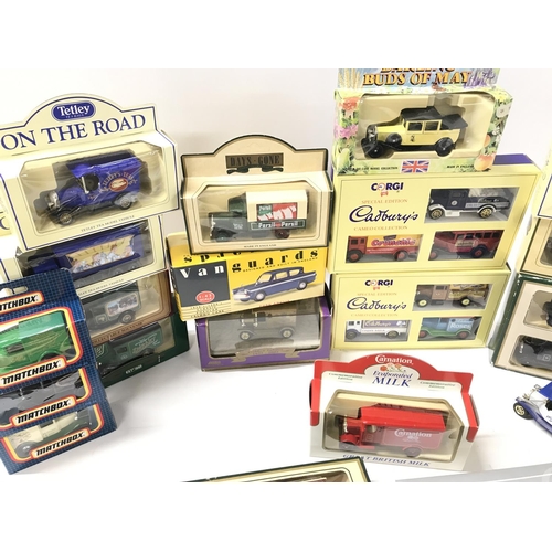 282 - A Small Collection of Boxed Diecast Including Lledo.Corgi. Matchbox Etc and a Brooke Bond History Of... 