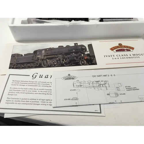 298 - A boxed model 00 gauge locomotive by Bachman. No. 32.578. Inattentive class 4 2.6.0. 43038. BR lined... 