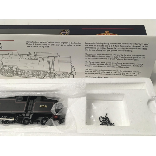 301 - Boxed Model locomotive by Bachmann 00 gauge. No.32.876. Fairborn Tank 42096. BR lined black. Early e... 