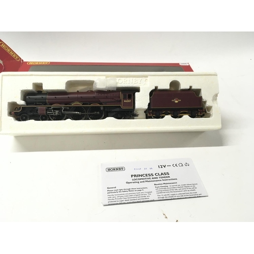 305 - A boxed 00 gauge model locomotive with tender by Hornby. R2447. BR. 4.6.2. Princess Class. Princess ... 