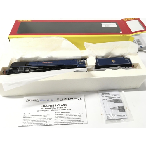 308 - A boxed 00 gauge model locomotive with tender by Hornby R2553. BR 4.6.2. Duchess Class City of Brist... 