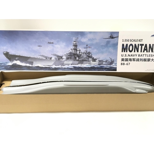 326 - 3x boxed model warship kits including Battleship USS WISCONSIN BB64 by Modelcraft. Startedâ¦. Battl... 