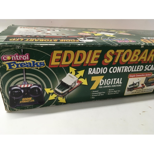 360 - A boxed Radio controlled Model Artic with trailer in Eddie Stobart livery. Scale 1:18. No reserve