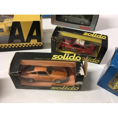 372 - An assorted collection of model cars from several different manufacturers including Trofeu..Solido..... 