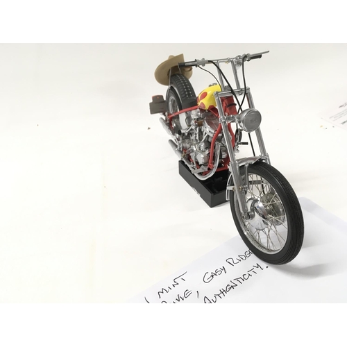 377 - A pair of Franklin mint Easy Rider Chopper Motorcycles from the Film EASY RIDER. includes Billy Bike... 