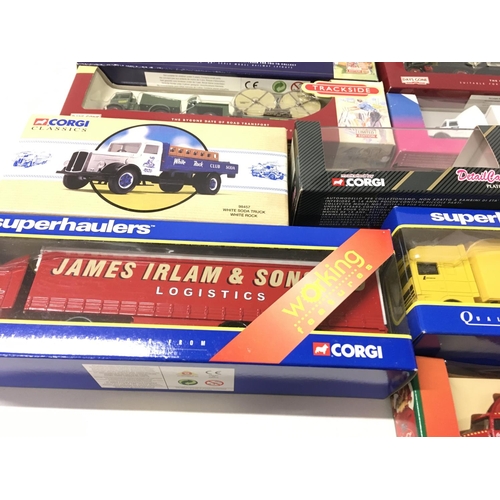 387 - An assorted collection of model diecast vehicles manufactured by Corgi..Lledo etc. mainly a commerci... 