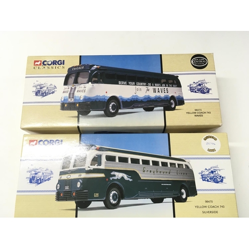 390 - A boxed collection of 11 diecast commercial vehicles manufactured by Corgi in the Superhaulers serie... 