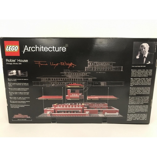 416 - A Boxed And Sealed Lego Architecture Robbie House #21010.