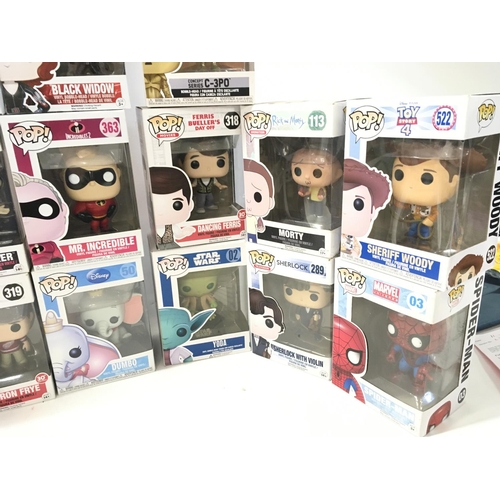 43 - A Collection of boxed 18 Funko Pops