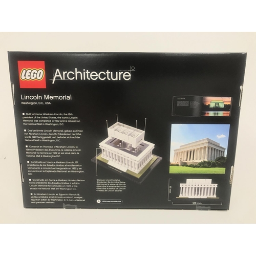 435 - A Boxed And Sealed Lego Architecture Lincoln Memorial #21022.