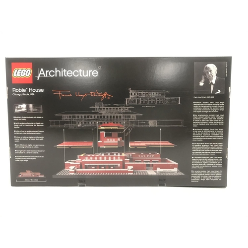 465 - A Boxed And Sealed Lego Architecture Robbie House #21010.