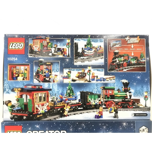 468 - 2 X Boxed And Sealed Lego Creator Winter Holiday Train #10254. (2).