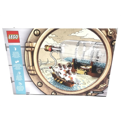 476 - 2 X Boxed And Sealed Lego Ship In A Bottle #21313. (2).