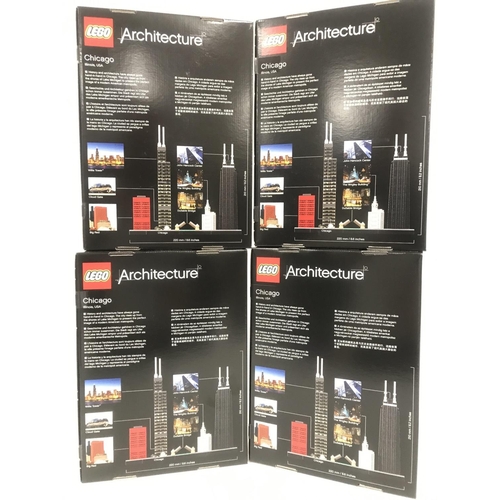 478 - 4 Boxed And Sealed Lego Architecture Chicago Skyline #21033.