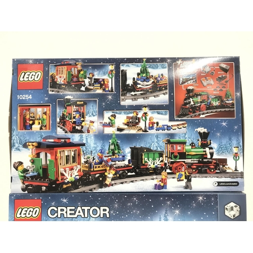 488 - 2 X Boxed And Sealed Lego Winter Holiday Train #10254.