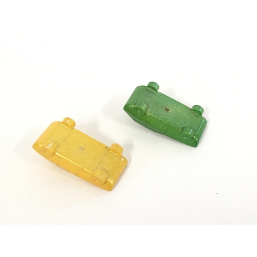 5 - Two Matchbox pre production cars designed as load vehicles for a car transporter. The yellow car all... 