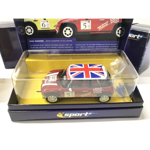 510 - 3 Boxed Scalextric Mini Coopers.