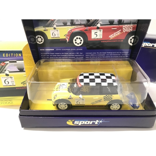 510 - 3 Boxed Scalextric Mini Coopers.