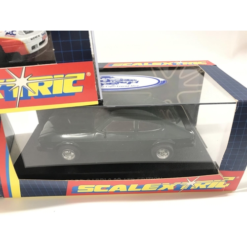 515 - 3 Boxed Scalextric Cars. 2 X Ford Capris and A Renault Laguna Ultron.