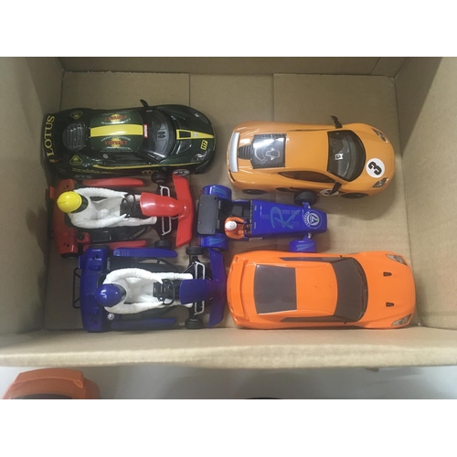 522 - A collection of 11 Scalextric cars suitable for repair or spares.