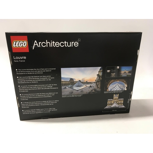 531 - Two sealed boxed Lego architectural sets #21018. The Eiffel Tower and #21024. The Louvre