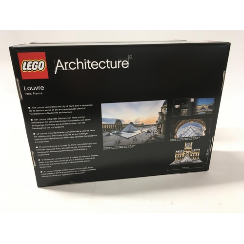 536 - 2x sealed boxed Lego Architecture sets includes # 21011. Brandenburg Gate. Also. # 21024. Louvre