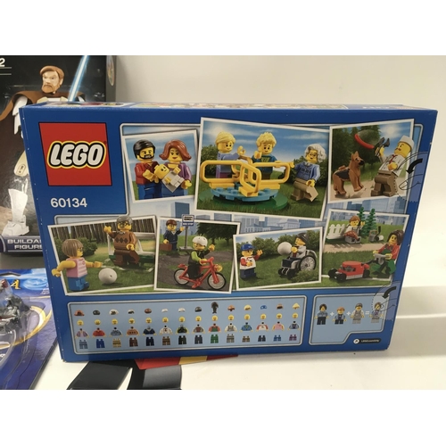 544 - A collection of packaged unopened Lego sets includes # 60134. City # 40222. 24 in 1. #75109. O I Wan... 