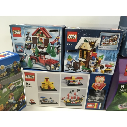 558 - A Collection of 9 unopened sets of Lego kits including..# 40083â¦# 40106. # 40083 # 60134. # 40058.... 