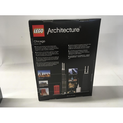 568 - 3x sealed boxed Lego sets including Architecture #21018 United Nations Headquarters # 21033 Chicago.... 