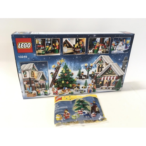 574 - 2x unopened sealed Lego sets including CREATOR expert #10249 Winter Toy Shop. Also # 40058 Christmas... 