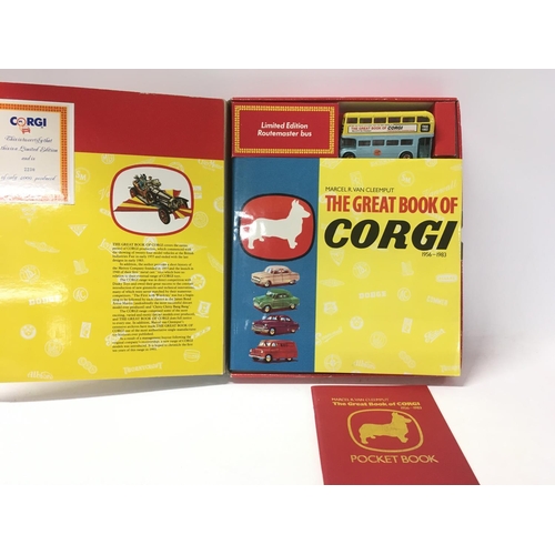 600 - The Great Book of Corgi. 1956 .. 1983. Has a limited edition Routemaster bus. No reserve