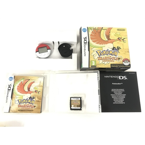 602 - A Boxed Nintendo DS Pokemon Heartgold Version With Pokewalker Accessory. No Reserve.