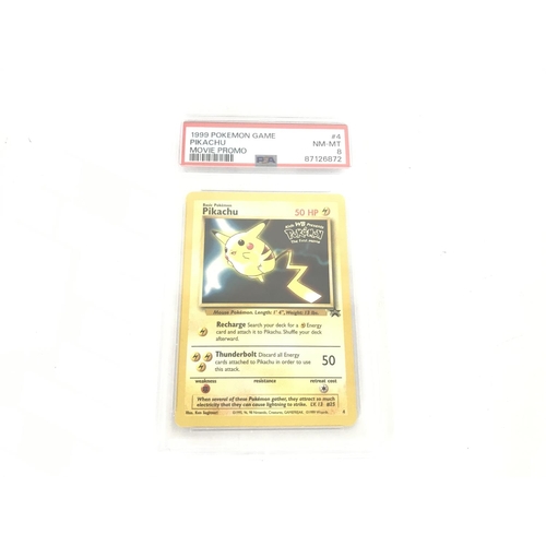 607 - 4 X Graded Pokemon The First Movie Promo Cards. No Reserve.