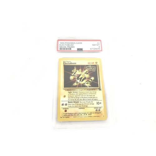 607 - 4 X Graded Pokemon The First Movie Promo Cards. No Reserve.