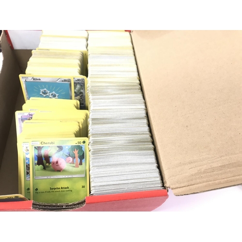 614 - A Box Containing a Collection of Various Pokemon Cards. Viewing Is Recommended. Including Sword And ... 