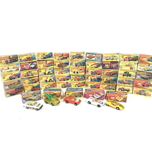 615 - 2 Boxes Containing 5 Full Matchbox Carry Cases. And a Collection of Boxed Matchbox Cars, in Various ... 