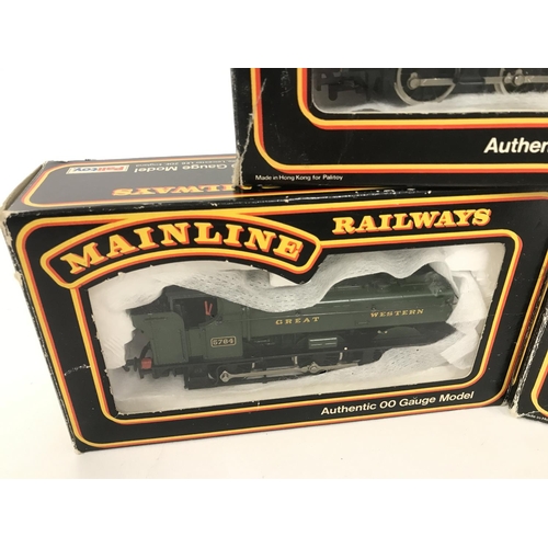 627 - 3 Boxed Mainline 00 Gauge Locomotives. No Reserve.