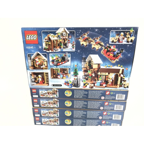 655 - 5 boxed and sealed Lego sets. All Santas Workshops 10245. No reserve.